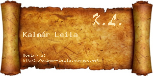 Kalmár Leila névjegykártya